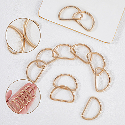 20Pcs Iron D Rings&nbsp;IFIN-SP0001-21B-LG