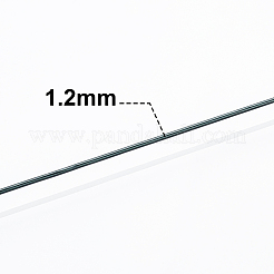 つや消し丸型アルミ線  ブラック  17ゲージ  1.2mm  116 m /ロール&nbsp;AW-BC0003-30B-1.2mm