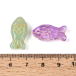 Baking Paint Transparent Glass Beads&nbsp;DGLA-N018-31