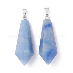 Dyed & Heated Natural Blue Aventurine Pointed Pendants&nbsp;G-I314-02P-14