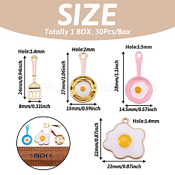 合金エナメルチャーム  混合図形  ミックスカラー  22~28x8~22mm  穴：1.4~2mm  30個/箱  容器：74x72x17mm&nbsp;ENAM-TA0001-11