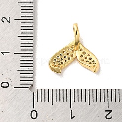 Brass Cubic Zirconia Pendants&nbsp;KK-M278-10G-02