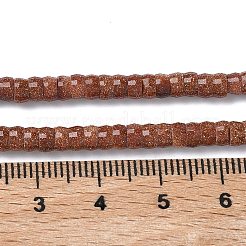 Synthetic Goldstone Heishi Beads Strands&nbsp;LS-G-A299-A03-01