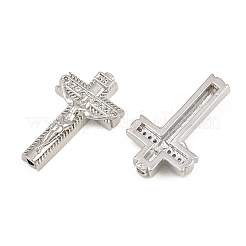 Easter Brass Micro Pave Clear Cubic Zirconia Pendants&nbsp;CU-CBADC6C-10P-02