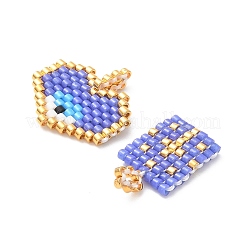 2Pcs Handmade Loom Pattern MIYUKI Glass Seed Beads&nbsp;PALLOY-MZ00607-05