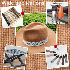 5 Yards Ethnic Style Polyester-cotton Ribbon&nbsp;DIY-CY0001-76A
