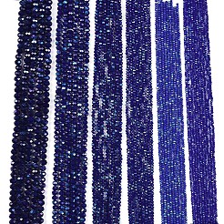 Electroplate Opaque Solid Color Glass Beads Strands&nbsp;LS-EGLA-A044-P8mm-L07