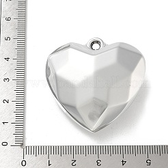 メッキアクリルパーツ  カン付き  多面カット  ハート  銀メッキ  41.5x42x16.5mm  穴：3mm&nbsp;PACR-Q008-11S