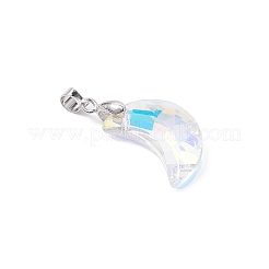 AB Color Plated Glass Pendants&nbsp;PALLOY-JF04595-02