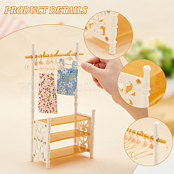 Random Color Plastic Doll Clothes Shoes Rack&nbsp;AJEW-WH0332-35B