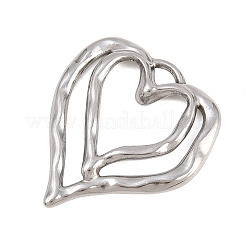 Hammered 304 Stainless Steel Pendants&nbsp;STAS-D264-06C-P