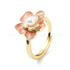 Brass Enamel Adjustable Finger Rings&nbsp;RJEW-JR01028