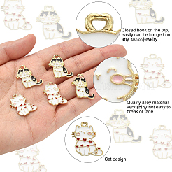 20Pcs 2 Styles Alloy Enamel Pendants&nbsp;ENAM-CJ0003-58