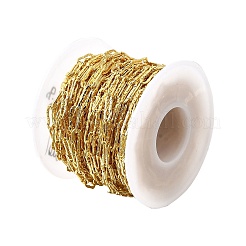 Brass Groove Cable Chains&nbsp;KK-V007-002G
