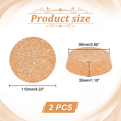 コルクボトルストッパー  ワインアクセサリー  小麦  110x30mm  底径：98mm&nbsp;FIND-WH0033-45C