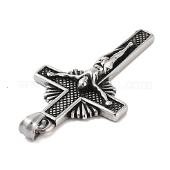Retro 304 Stainless Steel Big Pendants&nbsp;STAS-I205-41AS-02