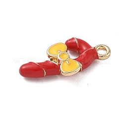 Christmas Alloy Enamel Pendants&nbsp;ENAM-F156-01G-09