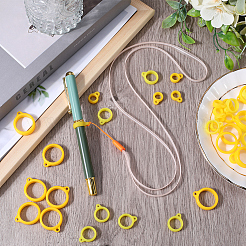 45Pcs 3 Style Silicone Rings with 1Pc Rubber Necklace Lanyard Anti-Lost Pendant Holder&nbsp;DIY-GF0008-18