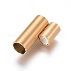 Ion Plating(IP) 304 Stainless Steel Magnetic Clasps with Glue-in Ends&nbsp;STAS-I120-59B-G