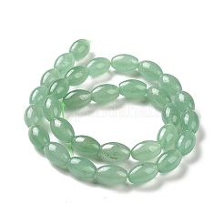 天然石グリーンアベンチュリンビーズ連売り  ライス  12~12.5x8mm  穴：1.2mm  約31個/連  15.04''（38.2センチメートル）&nbsp;X-G-D481-02