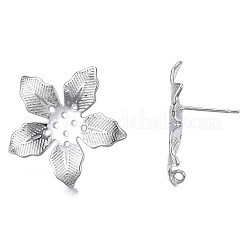 Brass Stud Earring Findings&nbsp;KK-N232-332P