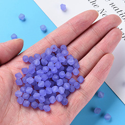 つや消しアクリルビーズ  多面カット  コーン  ライラック  6x5.5mm  穴：1.5mm  約677個/50g&nbsp;X-MACR-S373-61K-04