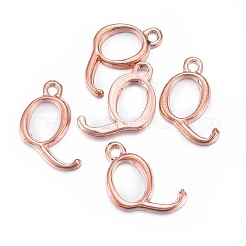 Alloy Letter Pendants&nbsp;PALLOY-X0037-68RG
