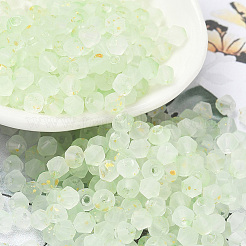 100g Frosted Glass Beads&nbsp;FGLA-PA0001-01D
