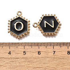 Alloy Black Enamel Pendants&nbsp;ENAM-K075-03B-G