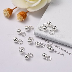 201ステンレススチールペンダントエンドピース  銀  6x3mm  穴：1.5mm&nbsp;STAS-N005-03S