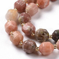 Natural Plum Blossom Jasper Beads Strands&nbsp;G-G990-F16