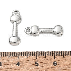 304ステンレスペンダント  ダンベルチャーム  ステンレス鋼色  22x6x3mm  穴：2mm&nbsp;SA-CBAAC28-29P