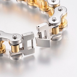 Men's 201 Stainless Steel Bracelets&nbsp;BJEW-H569-17MM-E