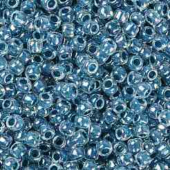 TOHOラウンドシードビーズ  日本製シードビーズ  （782)つの内側の色のabクリスタル/カプリの裏地  8/0  3mm  穴：1mm  約222PCS /ボトル  10 G /ボトル&nbsp;SEED-JPTR08-0782