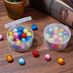 プラスチックビーズ収納ケース  コラム  透明  5.2x2.8cm  容量：35ミリリットル  12pc  カートン：20x13x8cm&nbsp;CON-BC0004-17