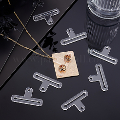 透明アクリルシャンデリア部品リンク48個  長方形  透明  25x44.5x2.5mm  穴：4mm&nbsp;TACR-PH0001-99