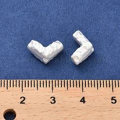 マット合金ビーズ  ハート  マットシルバーカラー  7x12x6.5mm  穴：1.4mm&nbsp;PALLOY-R145-03MS