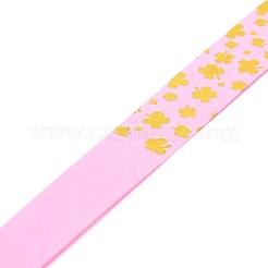 蓄光ラッキースターの折り紙  折り紙  クローバー模様  ミックスカラー  25x1cm  5色/セット  40strips /色&nbsp;LS-DIY-WH0011-E01