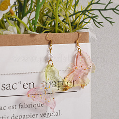 Crystal Drop Glue Flower Pattern Butterfly Pendant Hanging Tag Keychain Silicone Molds&nbsp;PW-WGD2A40-02