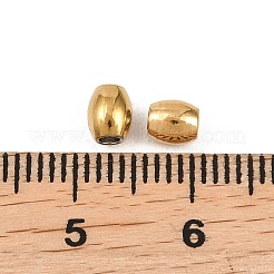 201ステンレスビーズ  ライス  ゴールドカラー  5x4mm  穴：1.8mm&nbsp;STAS-F339-08A-G