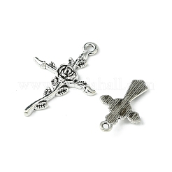24Pcs 4 Styles Tibetan Style Alloy Pendants&nbsp;TIBE-FS0001-18