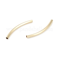 Rack Plating Brass Tube Beads&nbsp;KK-L155-44G