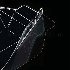 20 個 5 スタイルペットプラスチック防水自己粘着レースボトルステッカー  スクラップブック作成用品用  透明  143x96x0.1mm  4個/スタイル&nbsp;LS-AJEW-Z024-02C