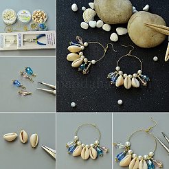 真鍮製ワイングラスチャームリングフープピアス  ミックスカラー  30x0.8mm  約200個/箱&nbsp;KK-PH0028-01M