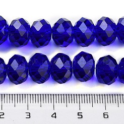 Handmade Imitate Austrian Crystal Faceted Rondelle Glass Beads&nbsp;X-G02YI0C4