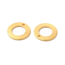 ステンレスペンダント201個  リングチャーム  24KGP本金メッキ  12x0.5mm  穴：1.2mm&nbsp;STAS-P320-28G