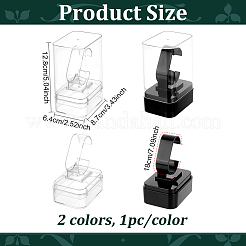 2Pcs 2 Colors Plastic C-Shaped Single Watch Display Cases&nbsp;CON-PH0003-60