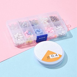 DIYジェムストーンビーズの電話ストラップ作成キット  天然モルガナイト＆蛍石＆オパライトチップを含む  ポリマークレイとアクリルパール、文字とガラスのシードビーズ  ミックスカラー  ストーンビーズ：34g /セット&nbsp;DIY-FS0002-79