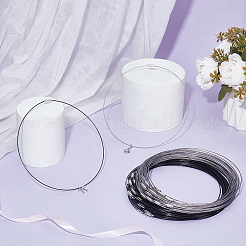 80Pcs 2 Colors Stainless Steel Wire Necklace Cord DIY Jewelry Making&nbsp;TWIR-UN0001-17