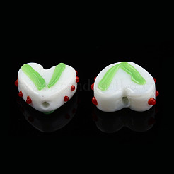 Opaque Handmade Bumpy Lampwork Beads Strands&nbsp;LAMP-T017-20-B03